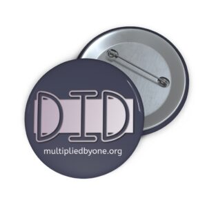 DID Pin - Dissociative Identity Disorder pin in mauve (Version 1)
