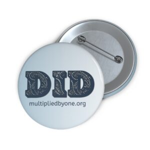 DID Pin - Dissociative Identity Disorder pin in blue (Version 2)