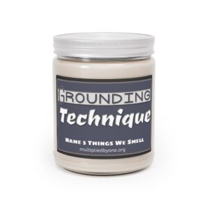 Aromatherapy Candle, 9oz - Grounding Technique; Name 5 Things We Can Smell (Mauve) 3 scents